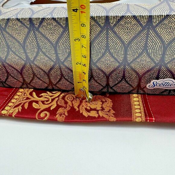 Asian Rectangular Tissue box Kleenex Cover Holder Silk Bathroom Accessory FANCY - Picture 15 of 16